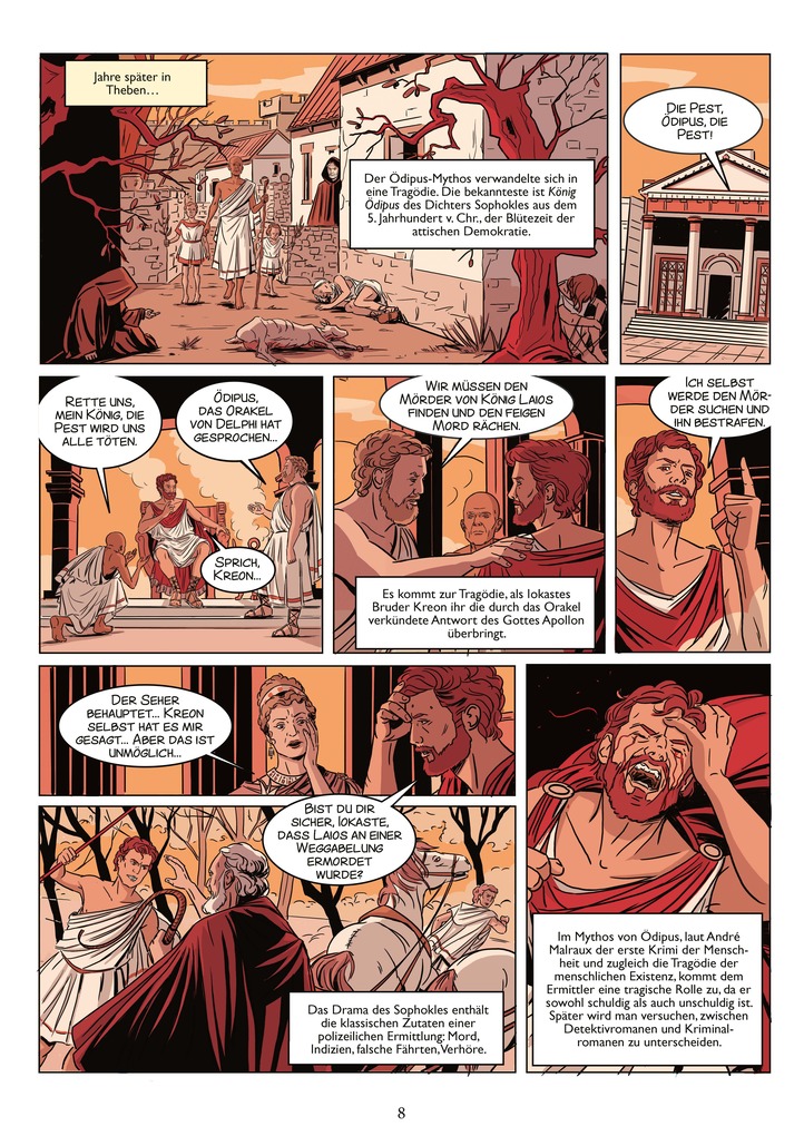 Weitere Ansicht: Die Geschichte des Krimis (Graphic Novel) | Claire Caland