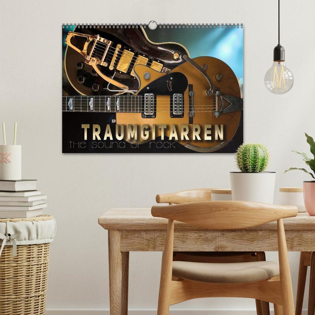 Weitere Ansicht: Traumgitarren - the Sound of Rock (Wandkalender 2026 DIN A3 quer), CALVENDO Monatskalender | Renate Utz, Calvendo