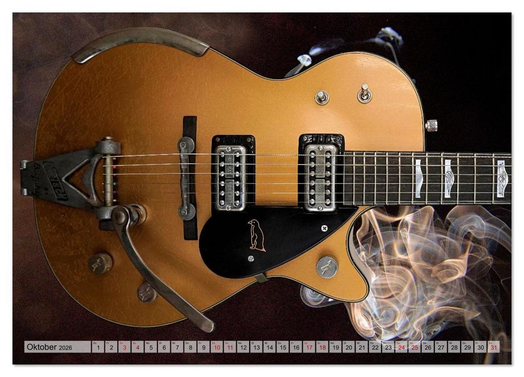 Weitere Ansicht: Traumgitarren - the Sound of Rock (Wandkalender 2026 DIN A3 quer), CALVENDO Monatskalender | Renate Utz, Calvendo