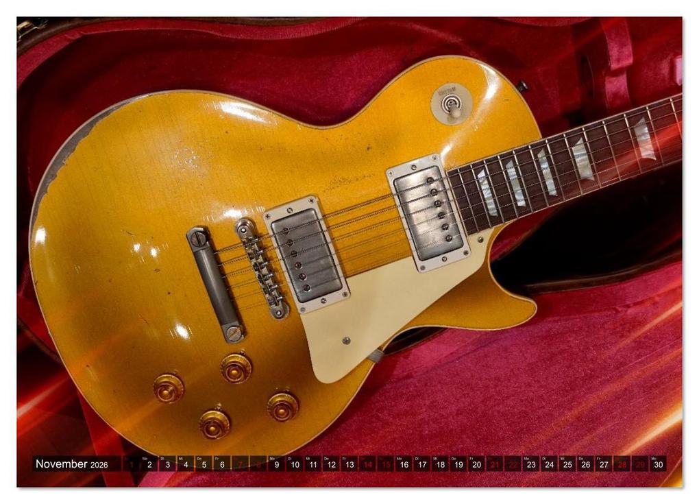 Weitere Ansicht: Traumgitarren - the Sound of Rock (Wandkalender 2026 DIN A3 quer), CALVENDO Monatskalender | Renate Utz, Calvendo