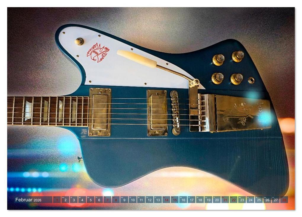 Weitere Ansicht: Traumgitarren - the Sound of Rock (Wandkalender 2026 DIN A3 quer), CALVENDO Monatskalender | Renate Utz, Calvendo