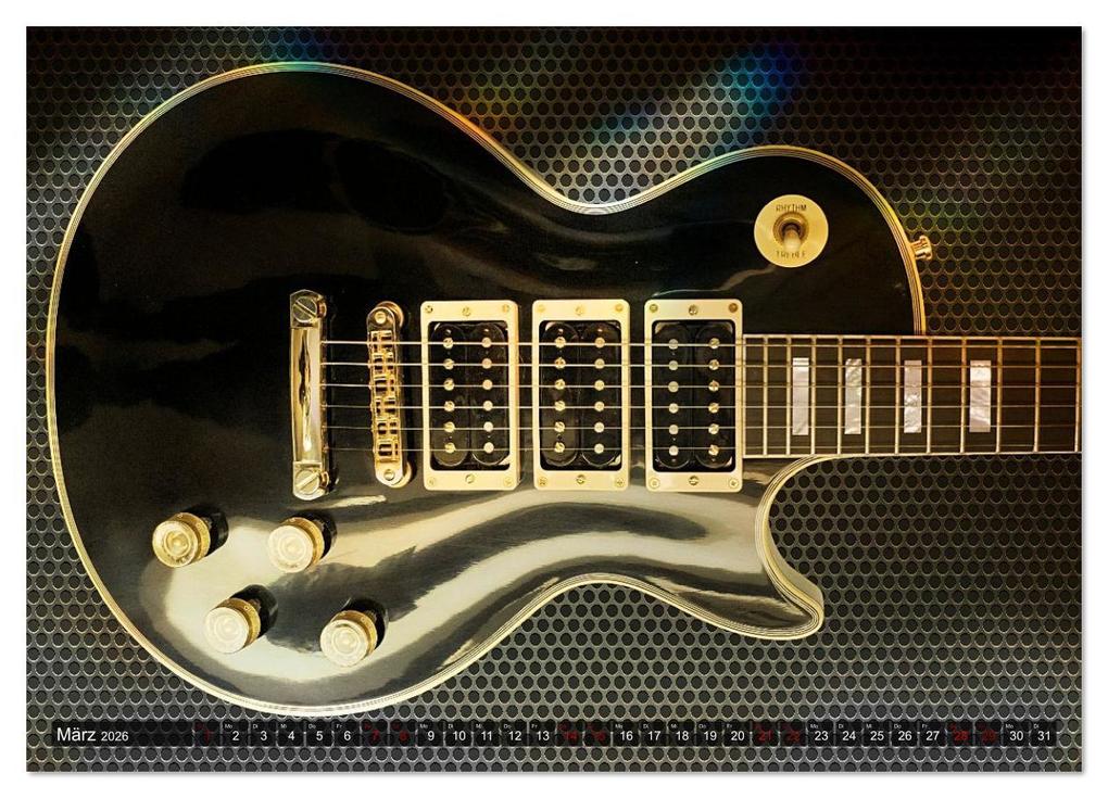 Weitere Ansicht: Traumgitarren - the Sound of Rock (Wandkalender 2026 DIN A3 quer), CALVENDO Monatskalender | Renate Utz, Calvendo