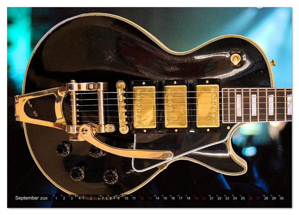 Weitere Ansicht: Traumgitarren - the Sound of Rock (Wandkalender 2026 DIN A3 quer), CALVENDO Monatskalender | Renate Utz, Calvendo