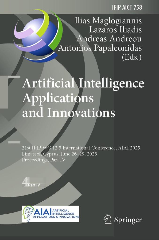 Produktbild: Artificial Intelligence Applications and Innovations