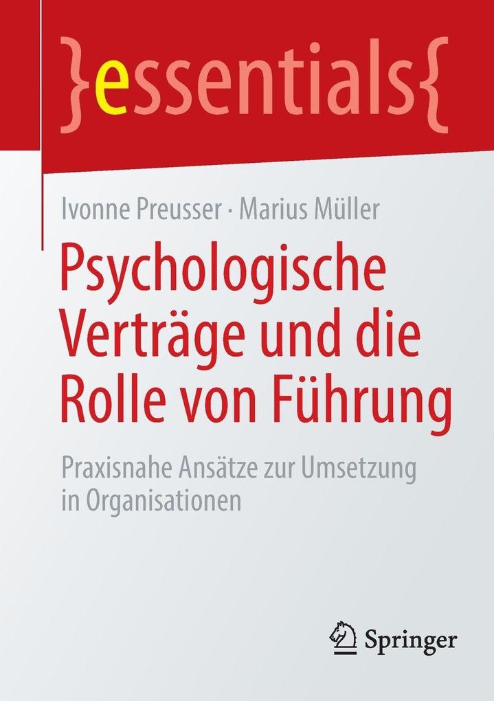 Produktbild: Psychologische Verträge und die Rolle von Führung | Ivonne Preusser, Marius Müller