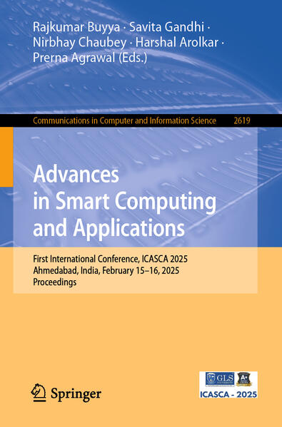 Produktbild: Advances in Smart Computing and Applications
