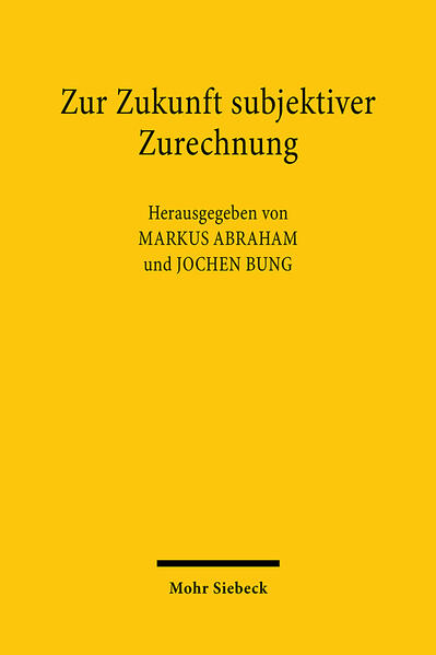 Produktbild: Zur Zukunft subjektiver Zurechnung