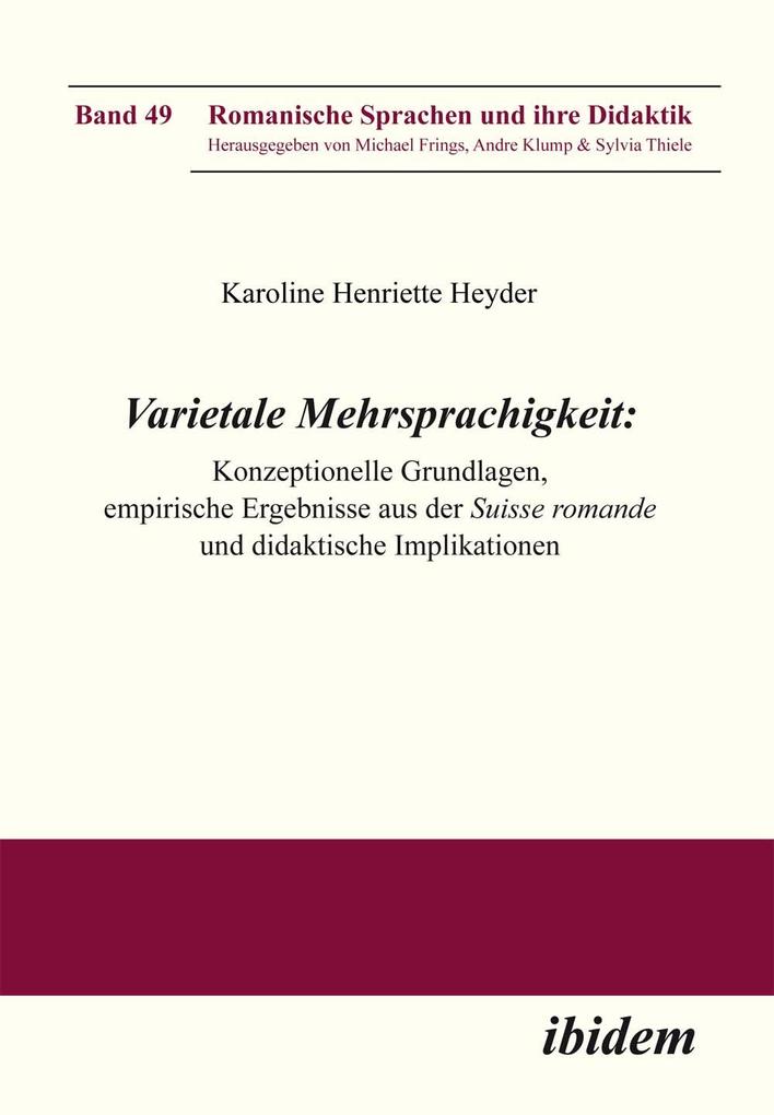 Produktbild: Varietale Mehrsprachigkeit | Karoline Henriette Heyder