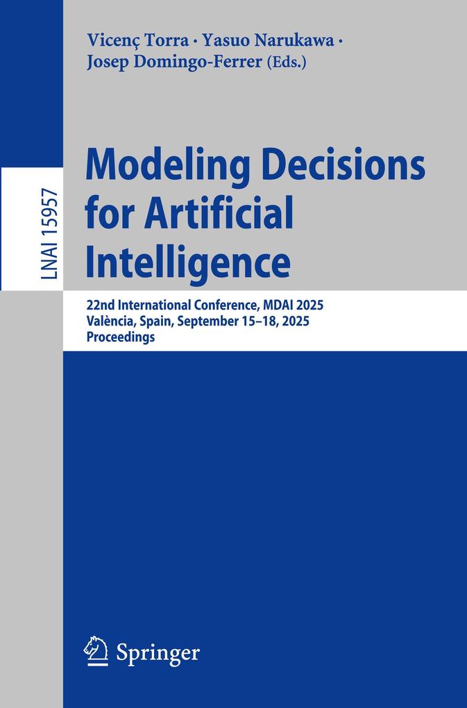 Produktbild: Modeling Decisions for Artificial Intelligence