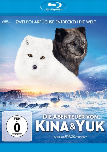 Produktbild: Die Abenteuer von Kina & Yuk - Zwei Polarfüchse entdecken die Welt, 1 Blu-ray | Guillaume Maidatchevsky, Guillaume Lonergan, Michaël Souhaité