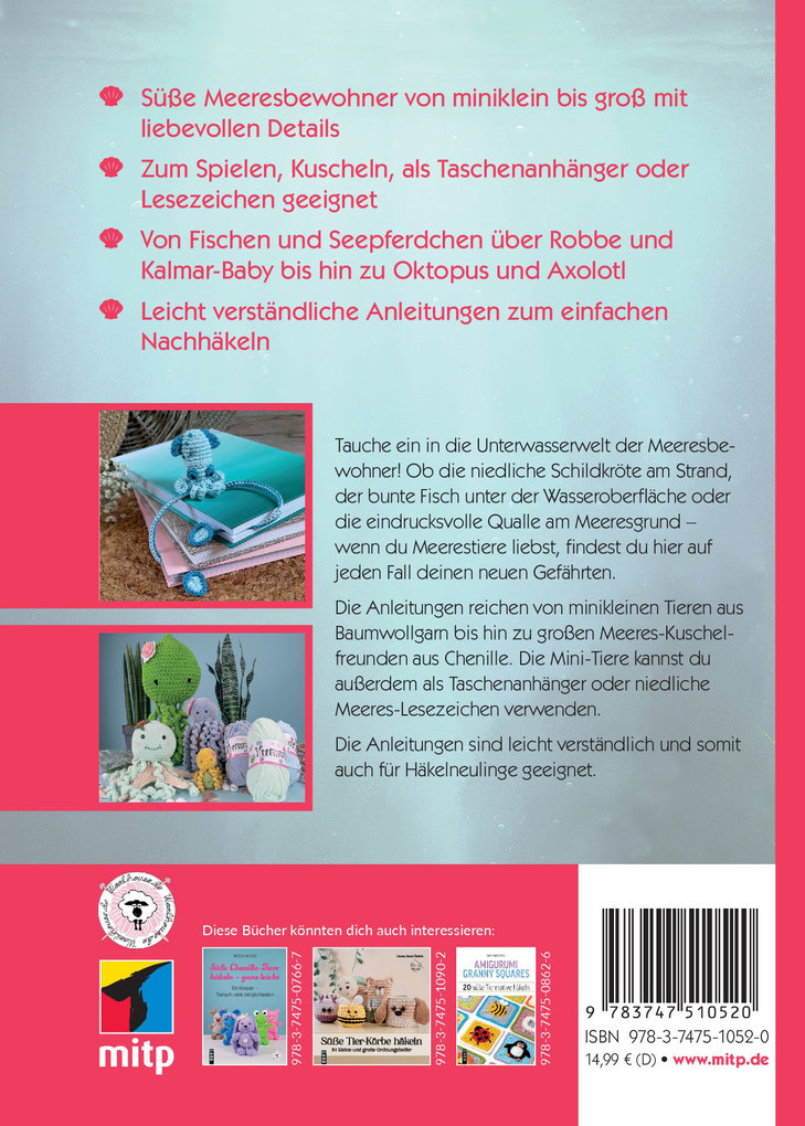 Weitere Ansicht: Niedliche Meerestiere häkeln