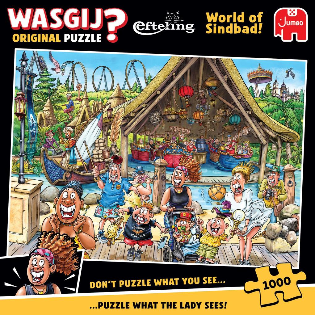 Weitere Ansicht: Wasgij Efteling - World of Sindbad - Puzzle 1000 Teile