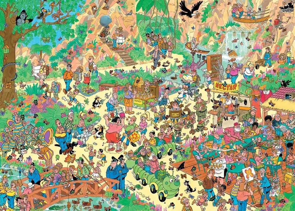 Weitere Ansicht: Jan van Haasteren - Flutterly Fabulous - Puzzle 1000 Teile