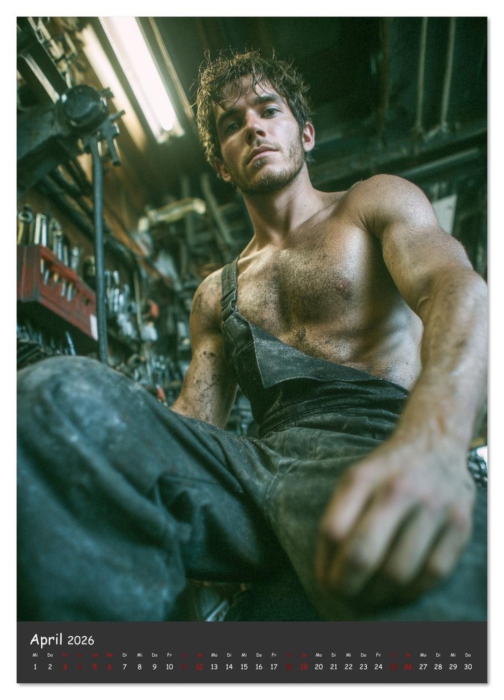 Weitere Ansicht: Schrauberträume - Sexy Männer zwischen Motoren und Öl (Wandkalender 2026 DIN A4 hoch), CALVENDO Monatskalender | MB Fotografie, Calvendo
