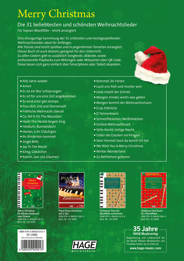 Weitere Ansicht: Merry Christmas für Blockflöte