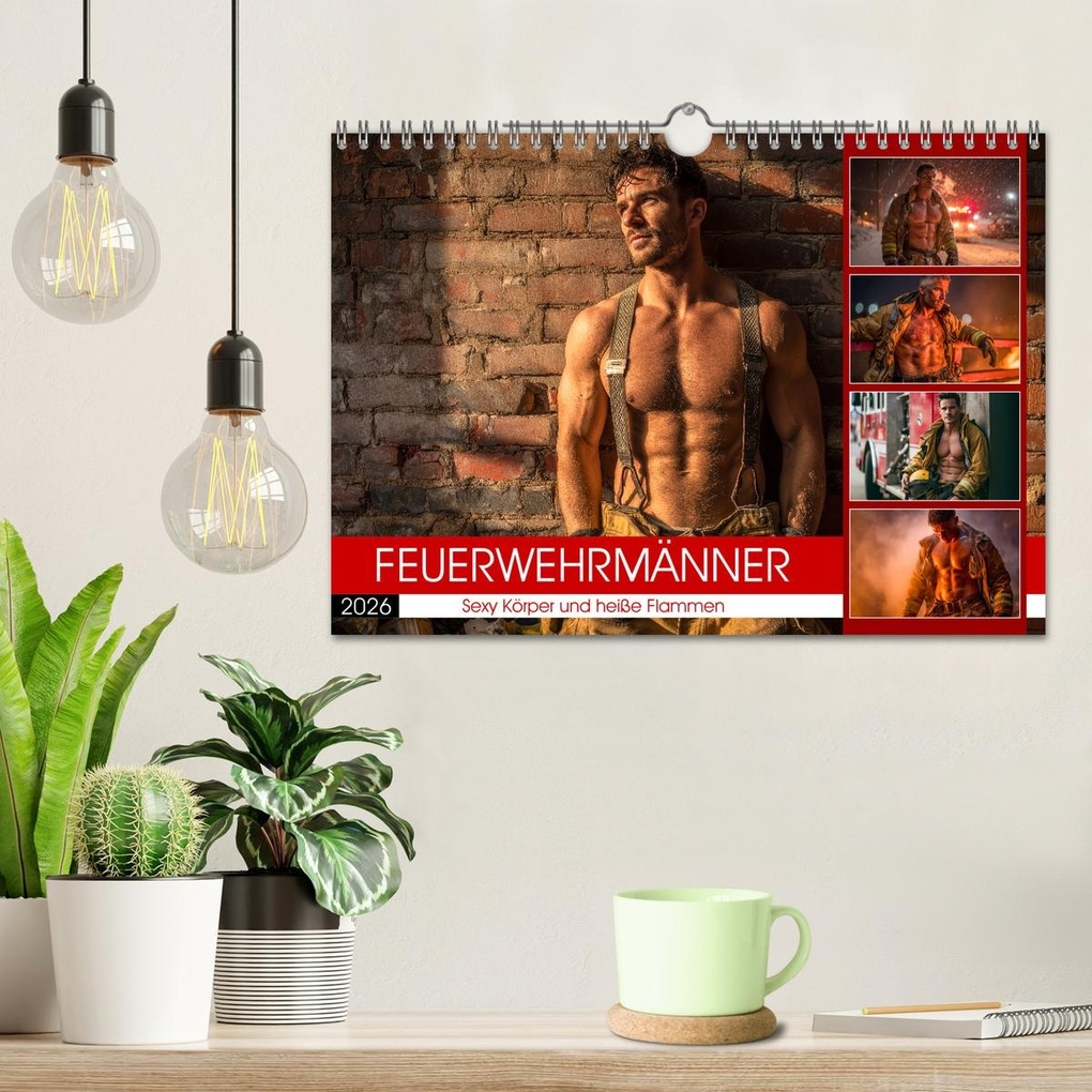 Weitere Ansicht: Feuerwehrmänner - Sexy Körper und heiße Flammen (Wandkalender 2026 DIN A4 quer), CALVENDO Monatskalender | MB Fotografie, Calvendo