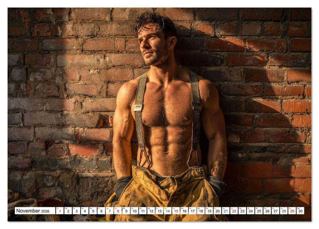 Weitere Ansicht: Feuerwehrmänner - Sexy Körper und heiße Flammen (Wandkalender 2026 DIN A4 quer), CALVENDO Monatskalender | MB Fotografie, Calvendo