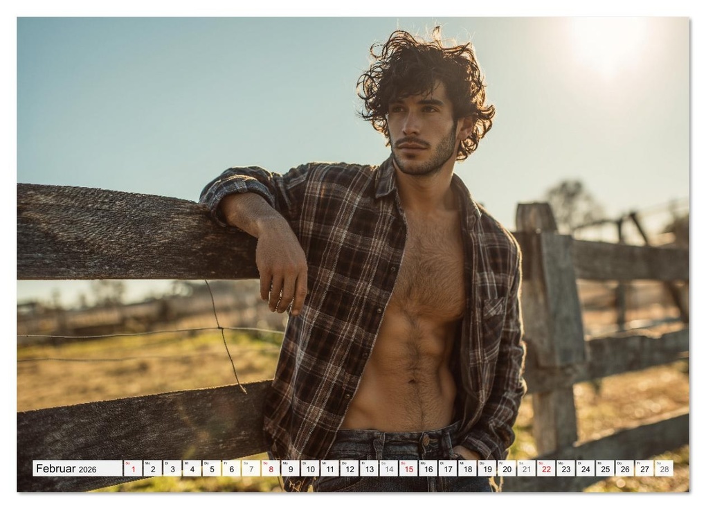 Weitere Ansicht: Sexy Männer - Die Unschuld vom Lande (Wandkalender 2026 DIN A4 quer), CALVENDO Monatskalender | MB Fotografie, Calvendo