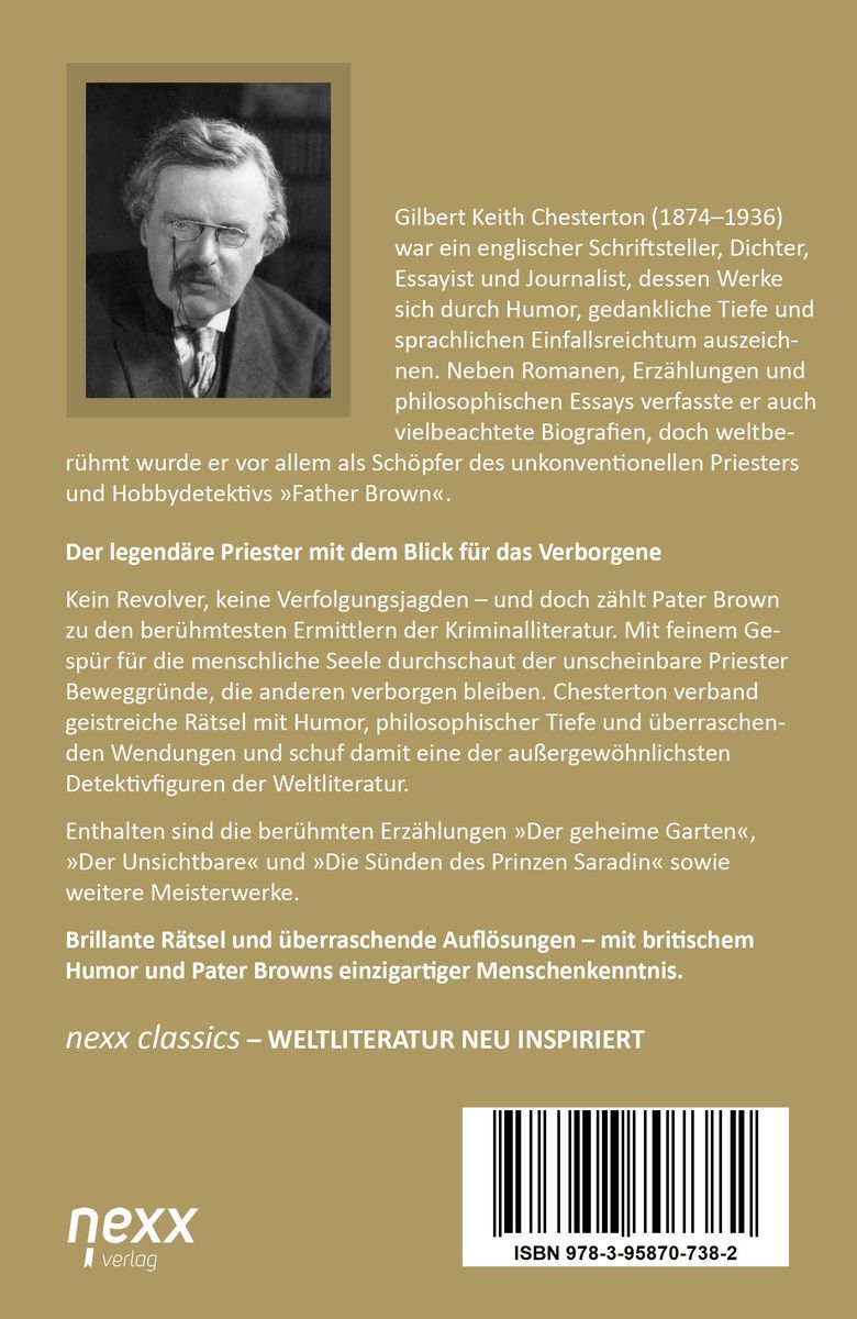 Weitere Ansicht: Pater Brown - Priester und Detektiv | Gilbert Keith Chesterton