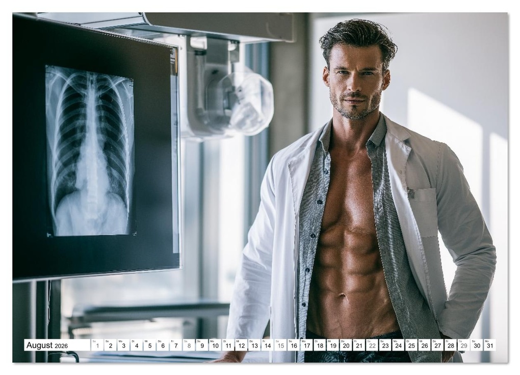 Weitere Ansicht: SEXY ÄRZTE - Männlich, muskulös und einsatzbereit (Wandkalender 2026 DIN A3 quer), CALVENDO Monatskalender | MB Fotografie, Calvendo