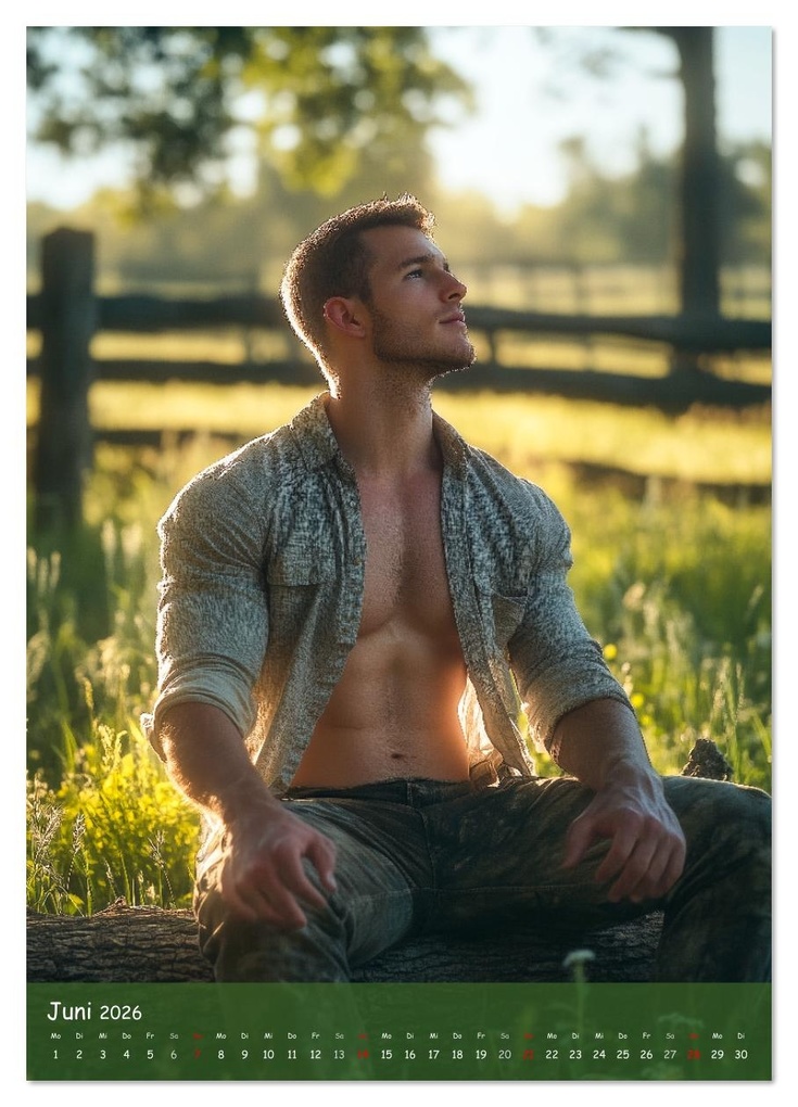 Weitere Ansicht: Muskeln, Heu und Herz - Sexy Männer vom Dorf (Wandkalender 2026 DIN A4 hoch), CALVENDO Monatskalender | MB Fotografie, Calvendo