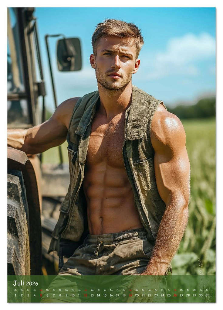 Weitere Ansicht: Muskeln, Heu und Herz - Sexy Männer vom Dorf (Wandkalender 2026 DIN A4 hoch), CALVENDO Monatskalender | MB Fotografie, Calvendo