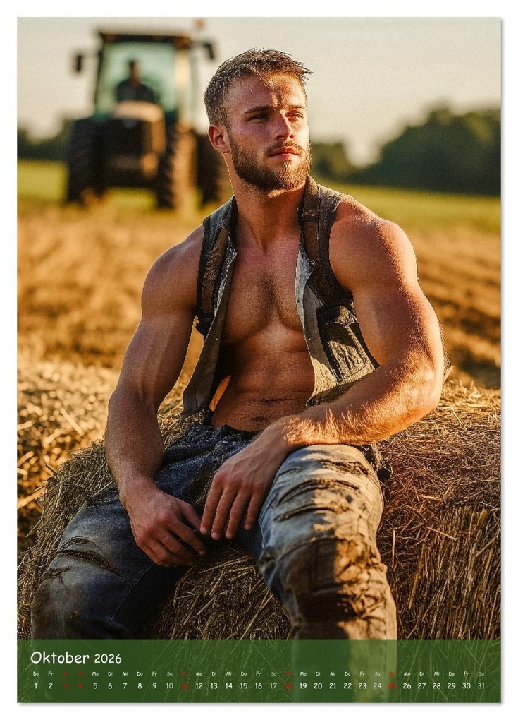 Weitere Ansicht: Muskeln, Heu und Herz - Sexy Männer vom Dorf (Wandkalender 2026 DIN A4 hoch), CALVENDO Monatskalender | MB Fotografie, Calvendo