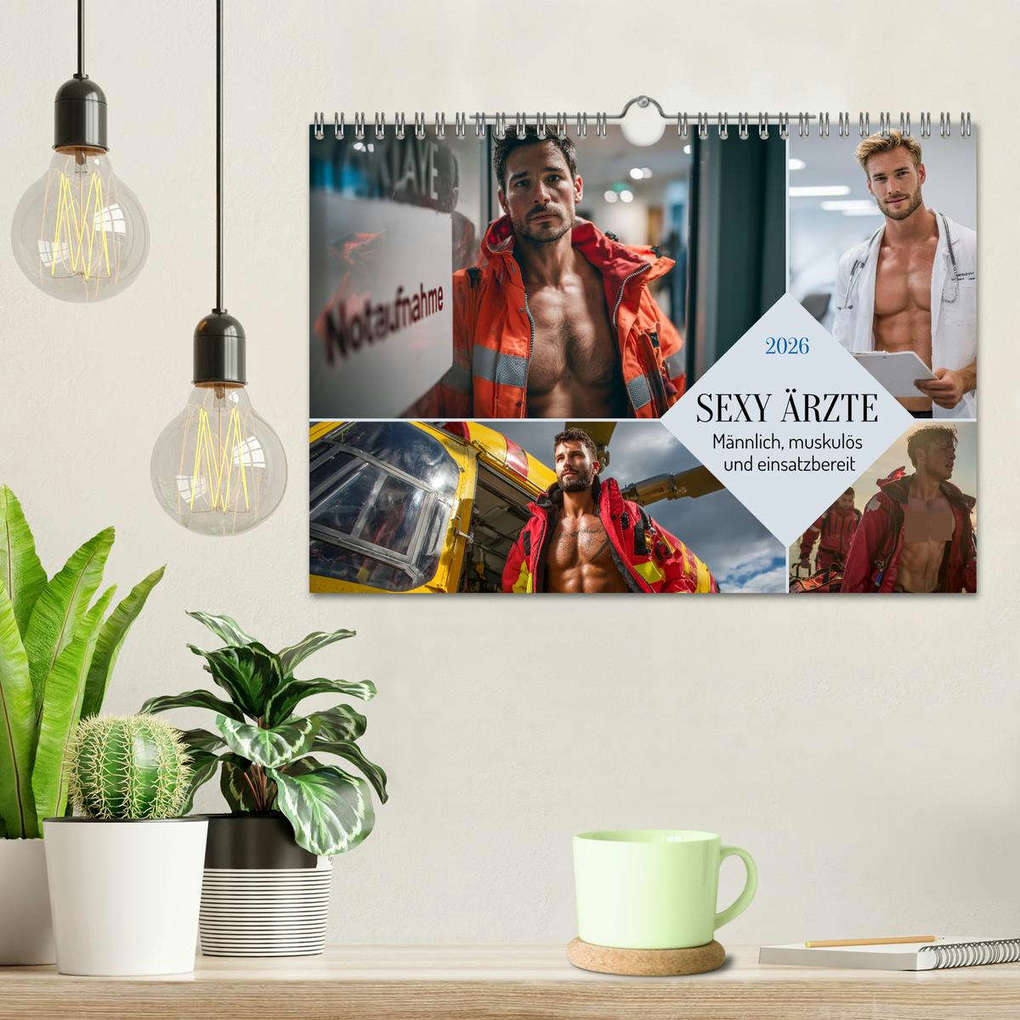 Weitere Ansicht: SEXY ÄRZTE - Männlich, muskulös und einsatzbereit (Wandkalender 2026 DIN A4 quer), CALVENDO Monatskalender | MB Fotografie, Calvendo