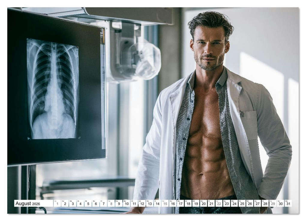 Weitere Ansicht: SEXY ÄRZTE - Männlich, muskulös und einsatzbereit (Wandkalender 2026 DIN A4 quer), CALVENDO Monatskalender | MB Fotografie, Calvendo