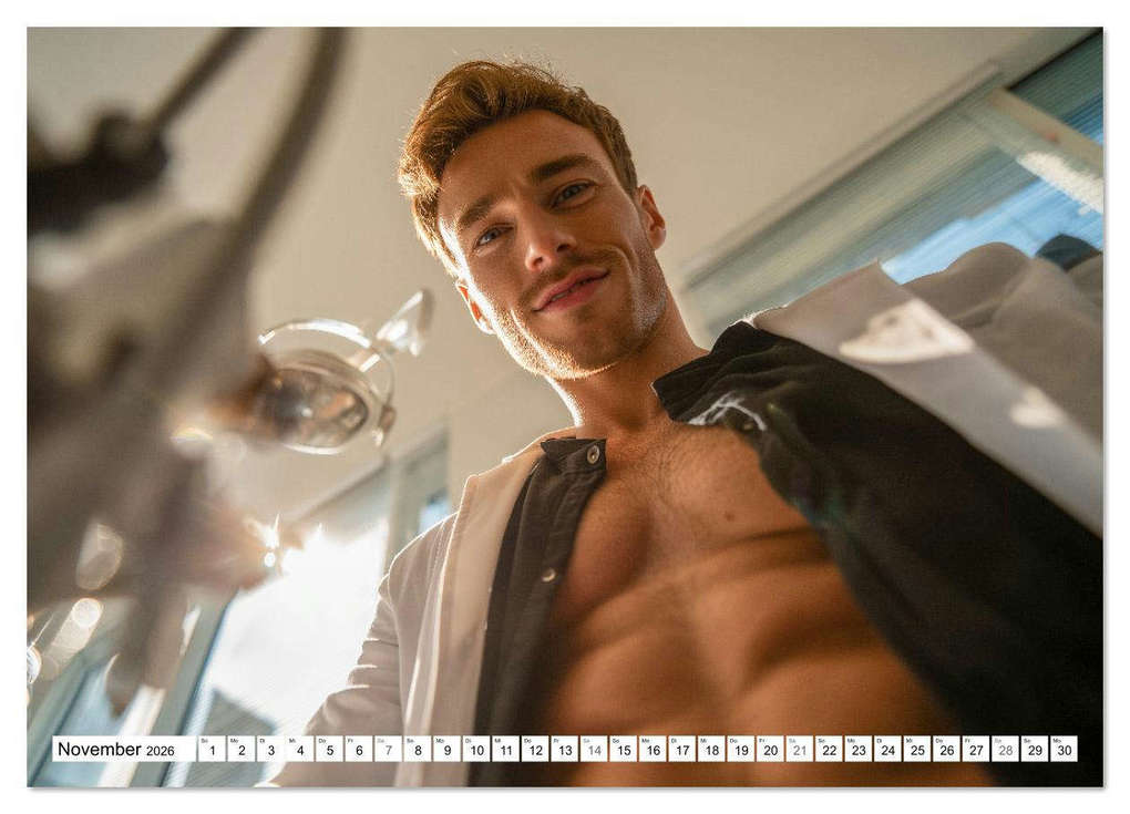 Weitere Ansicht: SEXY ÄRZTE - Männlich, muskulös und einsatzbereit (Wandkalender 2026 DIN A4 quer), CALVENDO Monatskalender | MB Fotografie, Calvendo