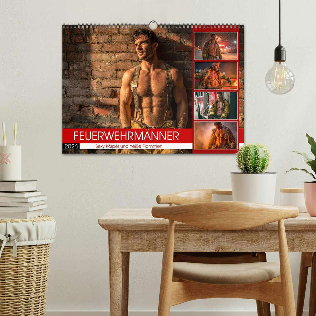 Weitere Ansicht: Feuerwehrmänner - Sexy Körper und heiße Flammen (Wandkalender 2026 DIN A3 quer), CALVENDO Monatskalender | MB Fotografie, Calvendo