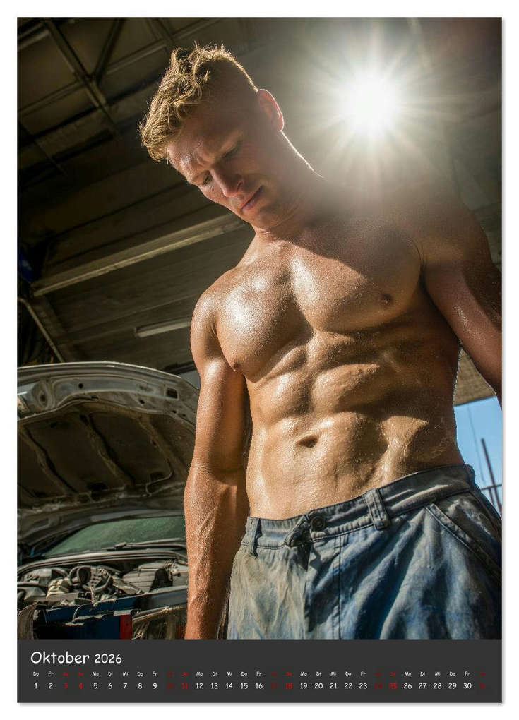 Weitere Ansicht: Schrauberträume - Sexy Männer zwischen Motoren und Öl (Wandkalender 2026 DIN A3 hoch), CALVENDO Monatskalender | MB Fotografie, Calvendo