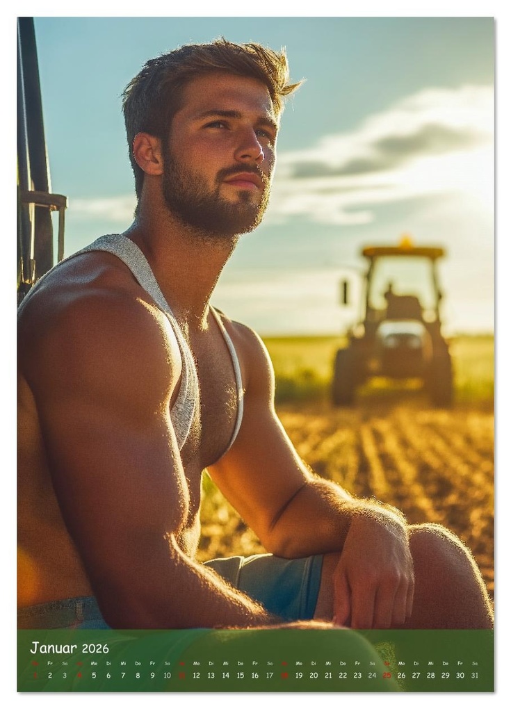 Weitere Ansicht: Muskeln, Heu und Herz - Sexy Männer vom Dorf (Wandkalender 2026 DIN A3 hoch), CALVENDO Monatskalender | MB Fotografie, Calvendo