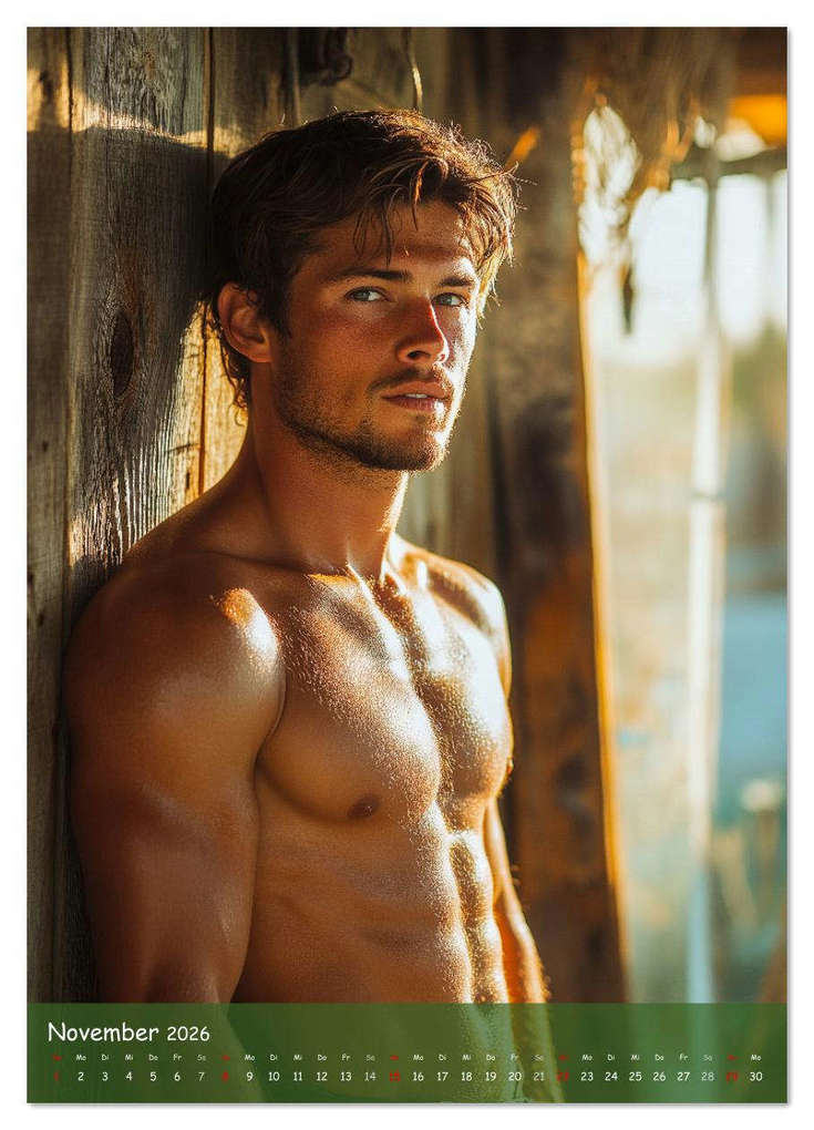 Weitere Ansicht: Muskeln, Heu und Herz - Sexy Männer vom Dorf (Wandkalender 2026 DIN A3 hoch), CALVENDO Monatskalender | MB Fotografie, Calvendo