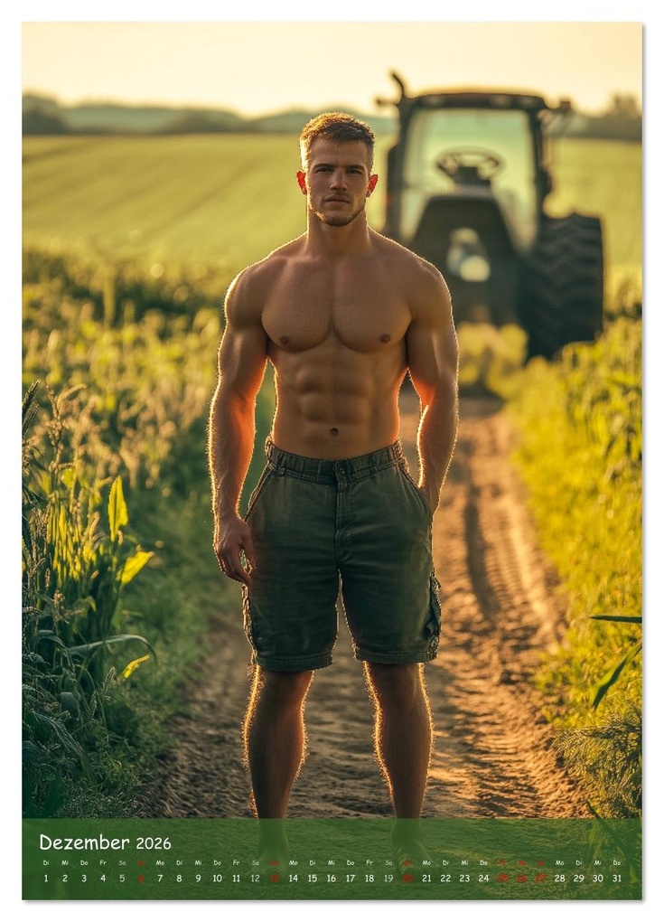 Weitere Ansicht: Muskeln, Heu und Herz - Sexy Männer vom Dorf (Wandkalender 2026 DIN A3 hoch), CALVENDO Monatskalender | MB Fotografie, Calvendo
