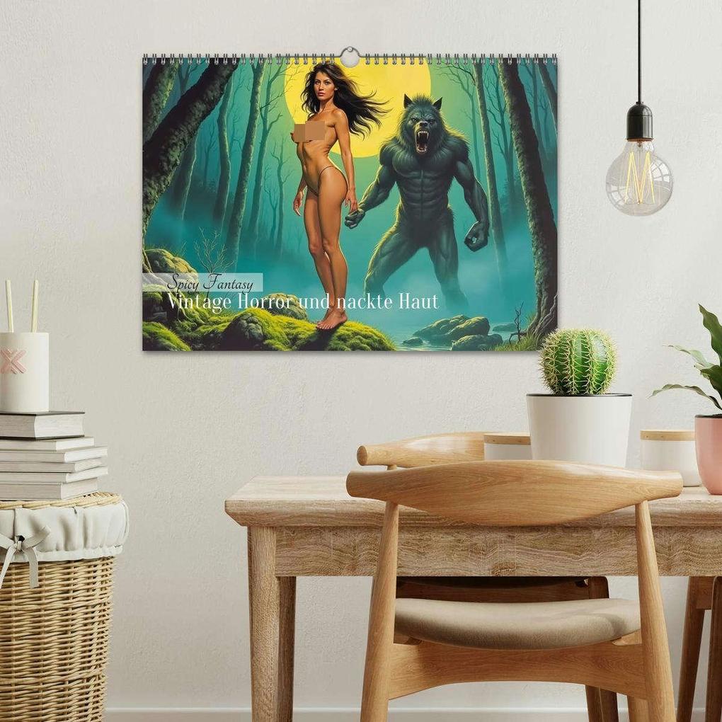 Weitere Ansicht: Spicy Fantasy - Vintage Horror und nackte Haut (Wandkalender 2026 DIN A3 quer), CALVENDO Monatskalender | pixs:sell pixs:sell, Calvendo, pixs:sell, Sell Pixs:Sell