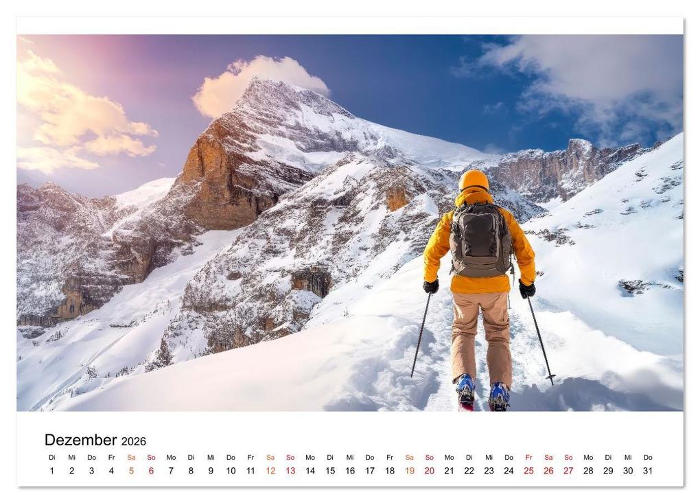 Weitere Ansicht: Skifahren - endlich Schnee (Tischkalender 2026 DIN A5 quer), CALVENDO Monatskalender | Roder Roder, Calvendo, Roder