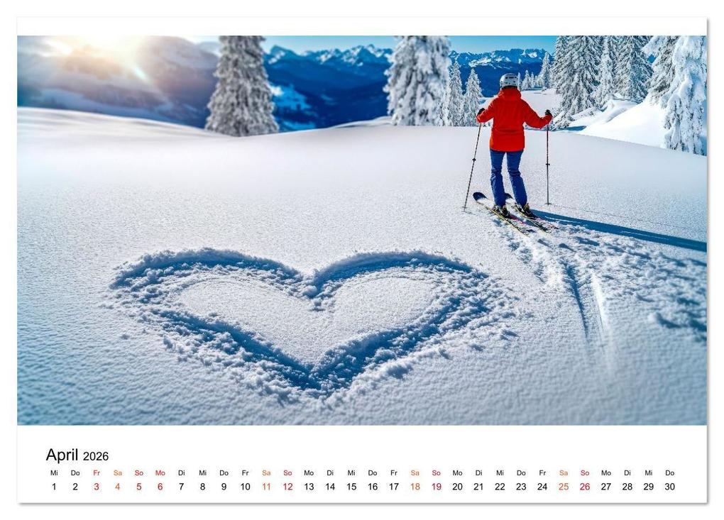 Weitere Ansicht: Skifahren - endlich Schnee (Tischkalender 2026 DIN A5 quer), CALVENDO Monatskalender | Roder Roder, Calvendo, Roder
