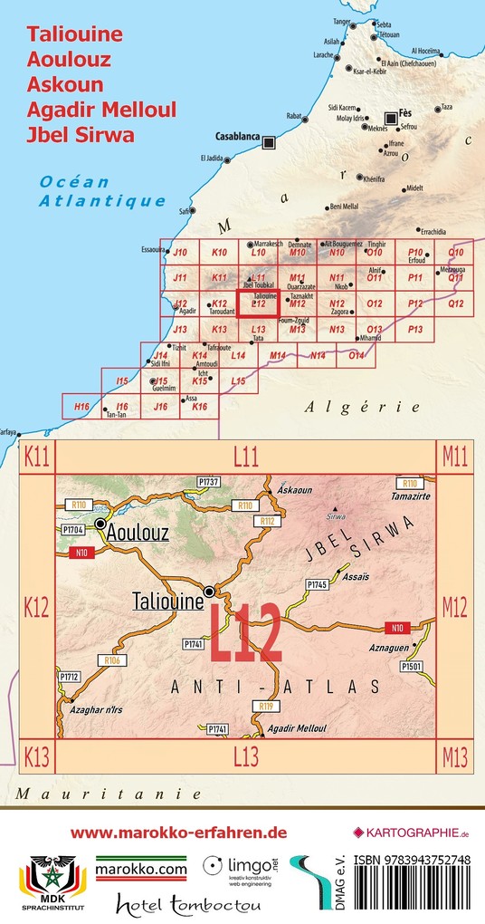 Weitere Ansicht: L12: Taliouine - Aoulouz - Askoun - Agadir Melloul - Jbel Sirwa + GPS-Waypoints | A. + B. Conrad, A. B. Conrad
