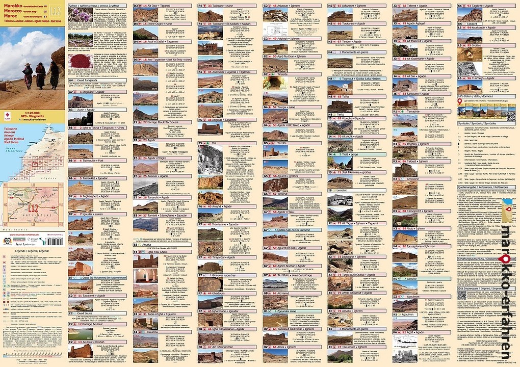 Weitere Ansicht: L12: Taliouine - Aoulouz - Askoun - Agadir Melloul - Jbel Sirwa + GPS-Waypoints | A. + B. Conrad, A. B. Conrad