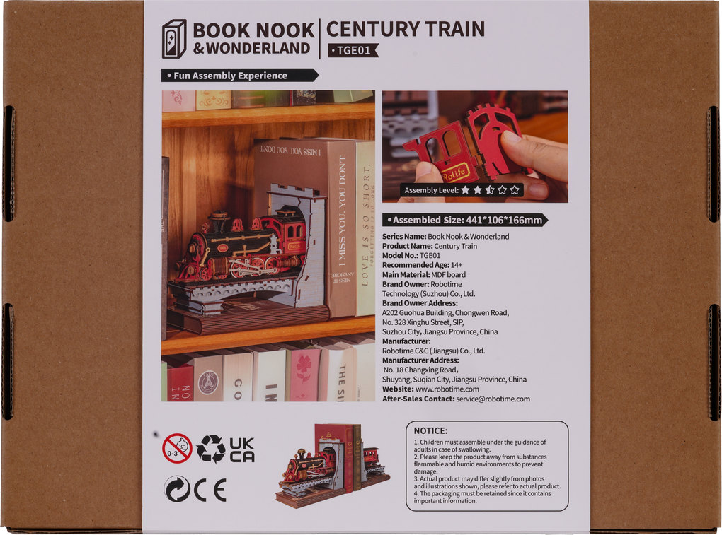 Weitere Ansicht: TGE01 Century Train - Buchstützen