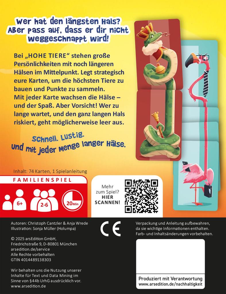 Weitere Ansicht: Hohe Tiere | Anja Wrede, Christoph Cantzler