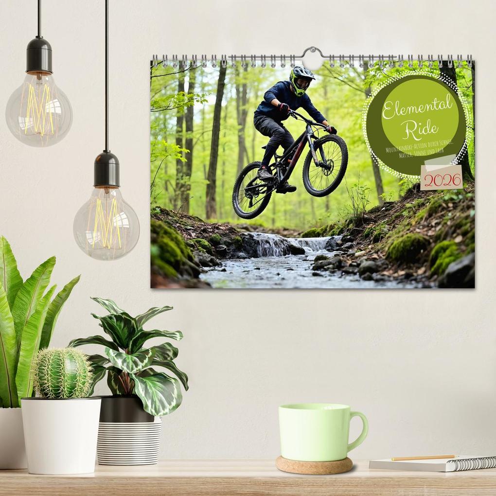 Weitere Ansicht: Elemental Ride. Mountainbike-Action durch Schnee, Matsch, Sonne und Laub (Wandkalender 2026 DIN A4 quer), CALVENDO Monatskalender | Andreas Spreider, Calvendo
