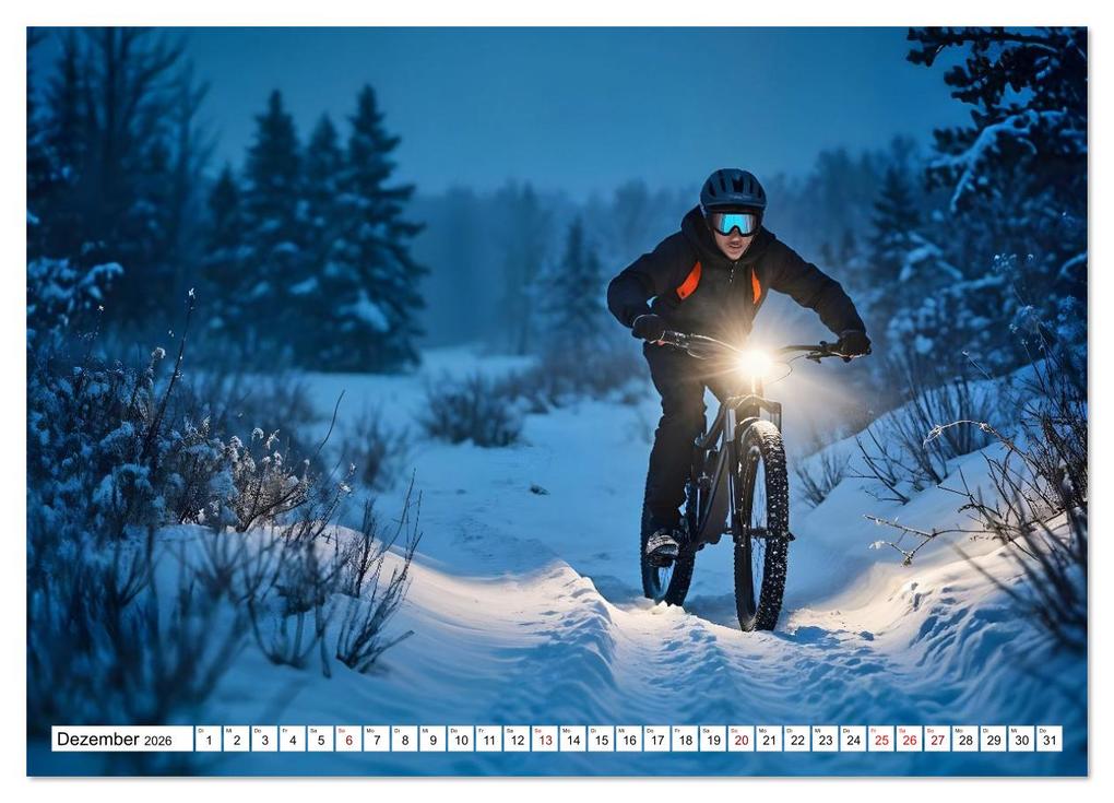 Weitere Ansicht: Elemental Ride. Mountainbike-Action durch Schnee, Matsch, Sonne und Laub (Wandkalender 2026 DIN A4 quer), CALVENDO Monatskalender | Andreas Spreider, Calvendo