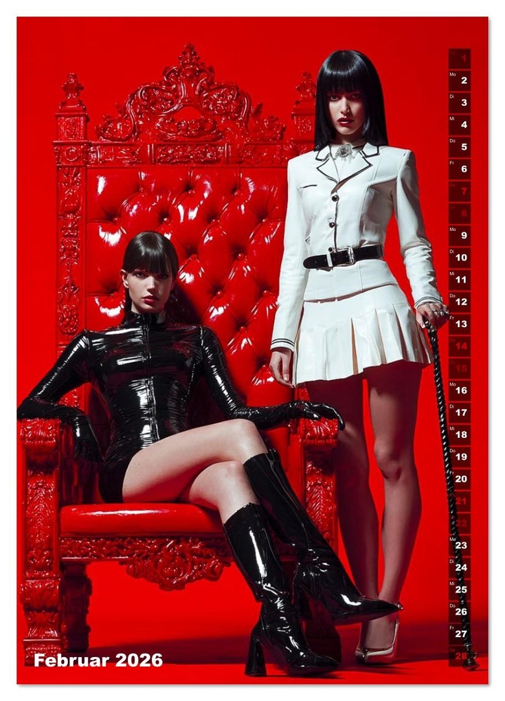 Weitere Ansicht: Fetisch und Latex - The Red Box (Wandkalender 2026 DIN A3 hoch), CALVENDO Monatskalender | Dirk Meutzner, Calvendo