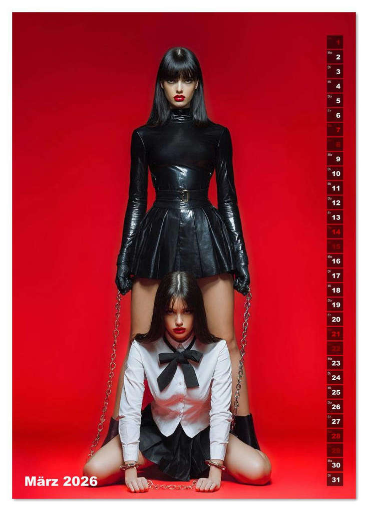 Weitere Ansicht: Fetisch und Latex - The Red Box (Wandkalender 2026 DIN A3 hoch), CALVENDO Monatskalender | Dirk Meutzner, Calvendo