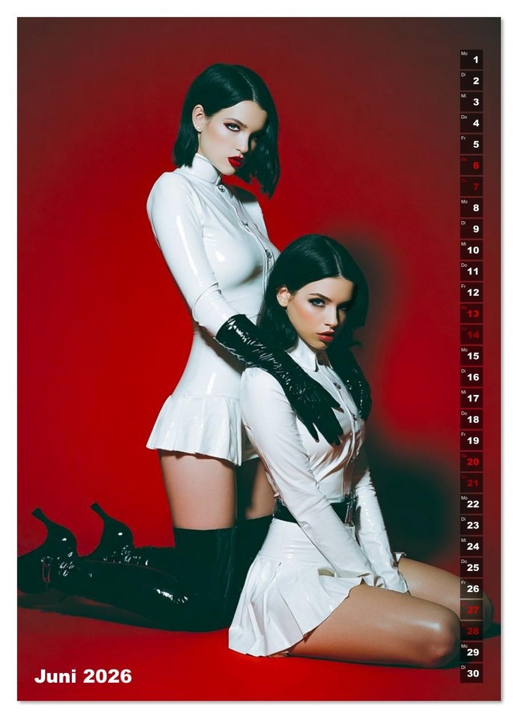 Weitere Ansicht: Fetisch und Latex - The Red Box (Wandkalender 2026 DIN A3 hoch), CALVENDO Monatskalender | Dirk Meutzner, Calvendo