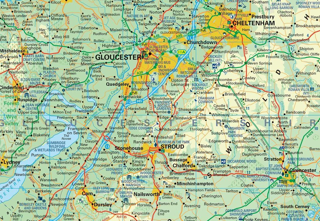Weitere Ansicht: COTSWOLDS POCKET MAP MFO | Collins Maps