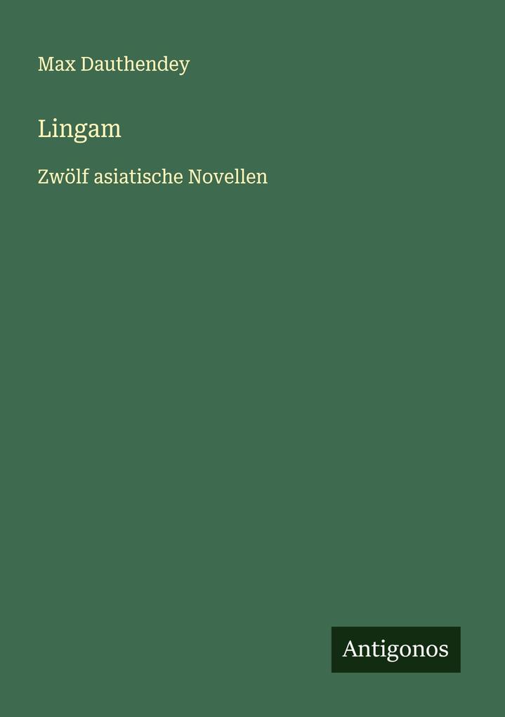 Produktbild: Lingam | Max Dauthendey