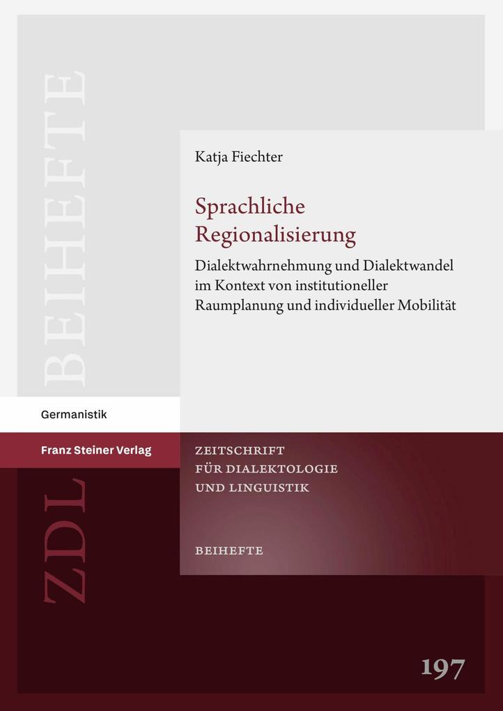 Produktbild: Sprachliche Regionalisierung | Katja Fiechter